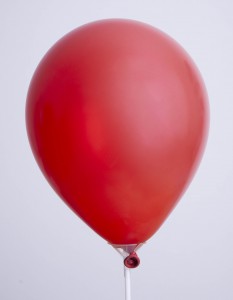 Ballons Rouge Cherry Métal 5